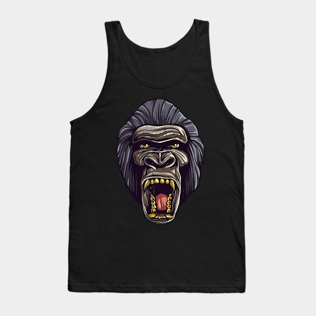 Angry ape Tank Top by ReignGFX